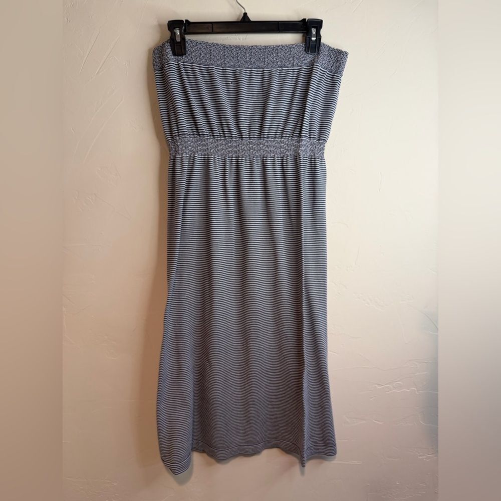 Maternity Striped Maxi Dress